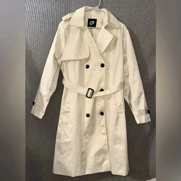 Garemcy Women's Long Waterproof Trench Coat Double Breasted Classic Lapel Belted - Picture 4 of 16